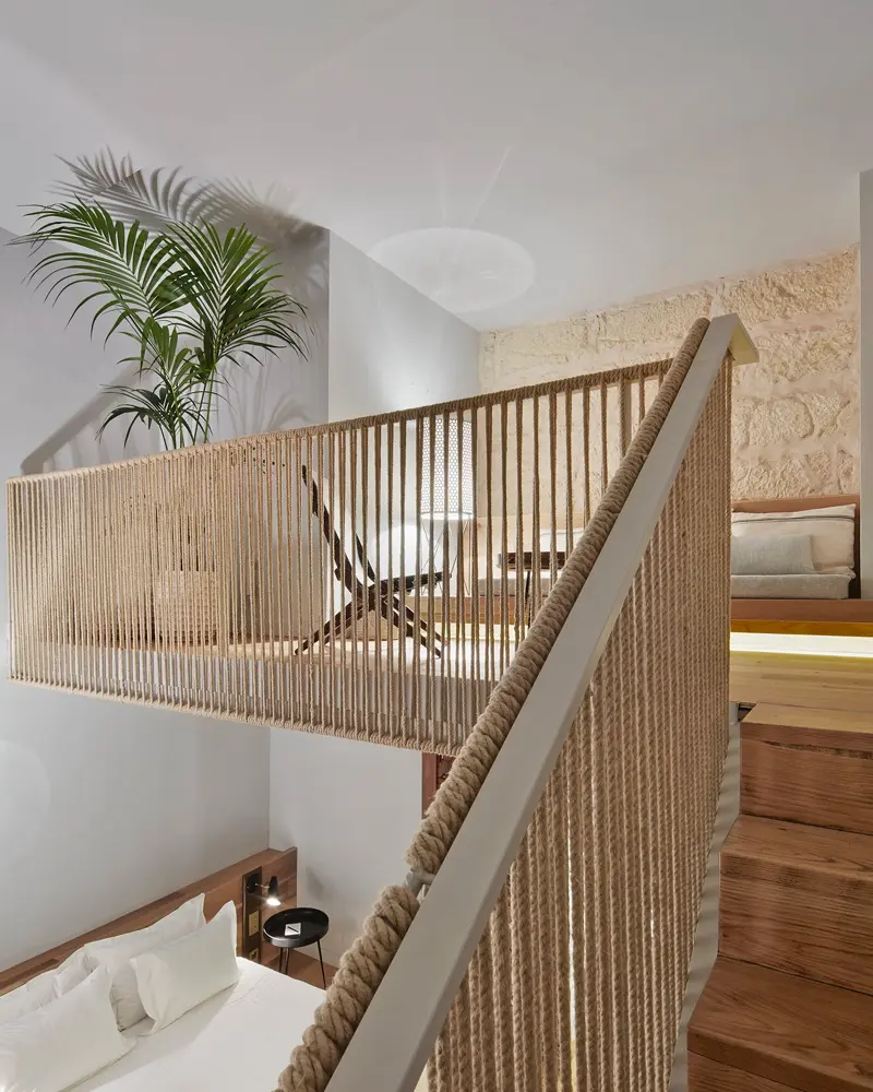 garde corps corde escalier