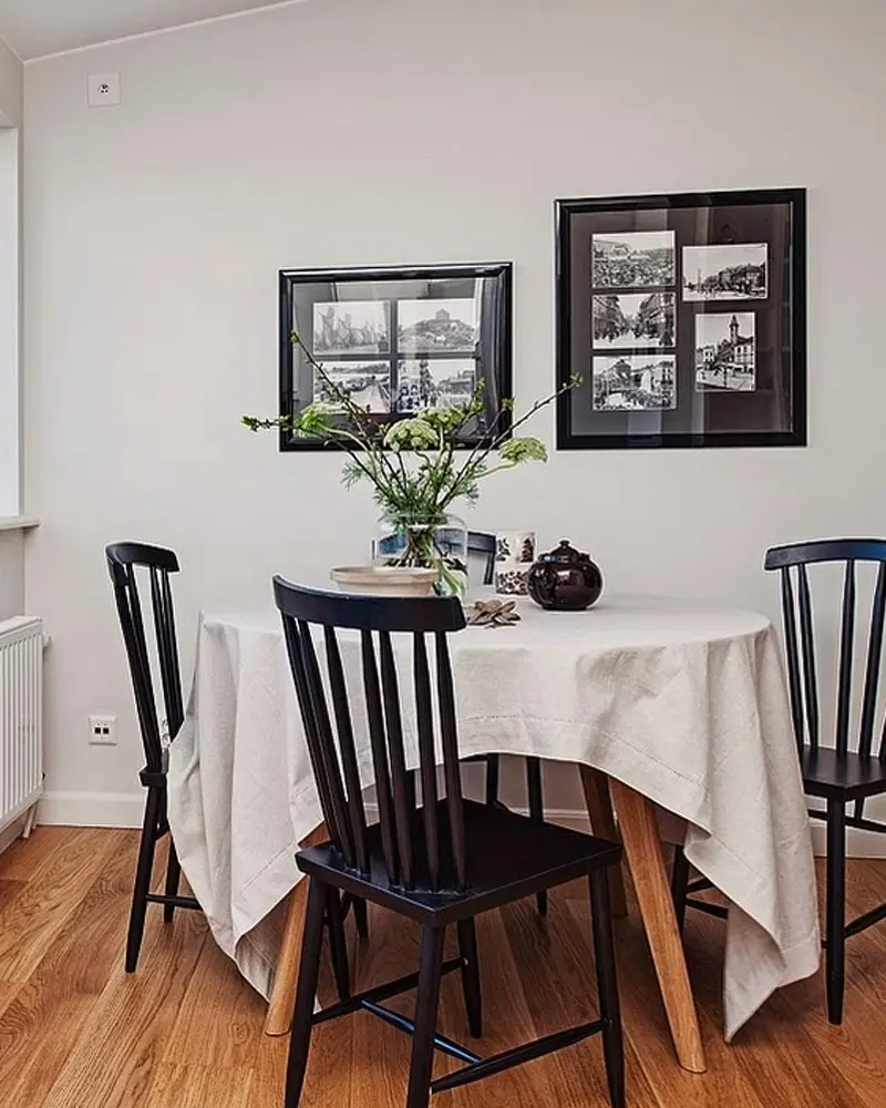 deco appartement scandinave moderne gris salle a manger