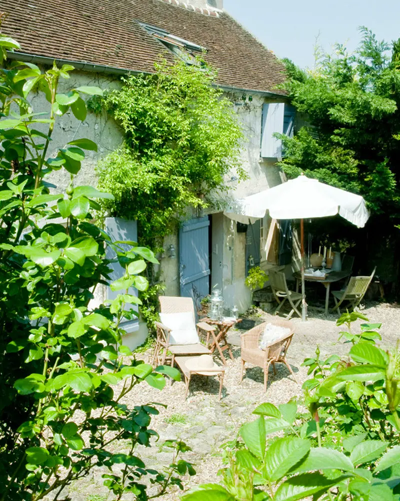 deco maison campagne romantique terrasse