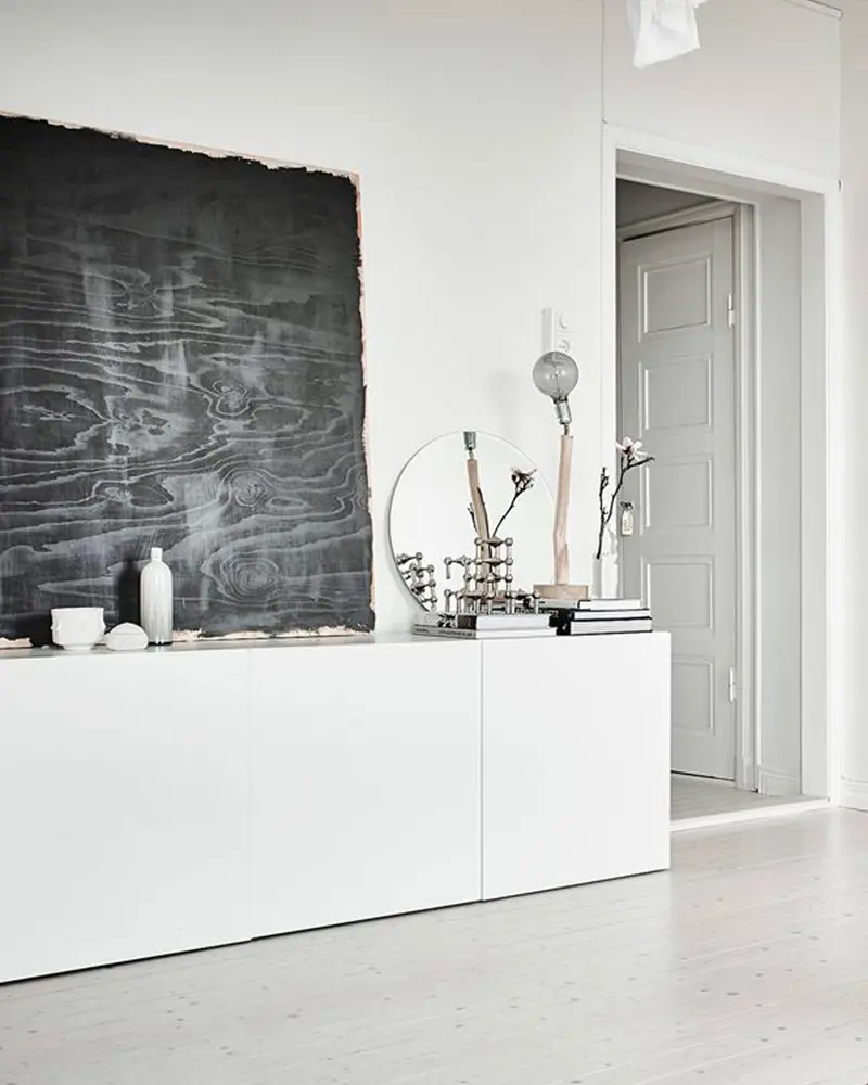 deco studio gris noir blanc salon