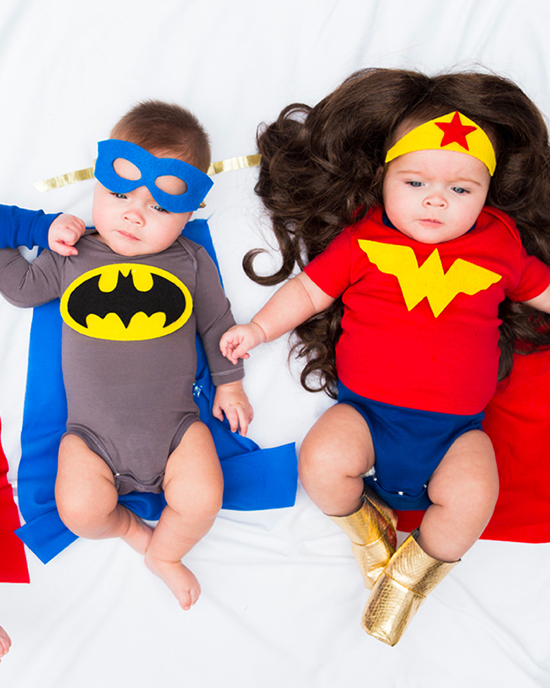 déguisement halloween bebe super héros diy