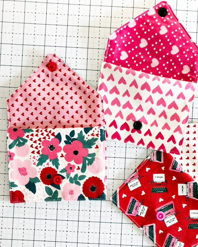 enveloppe tissu diy saint valentin