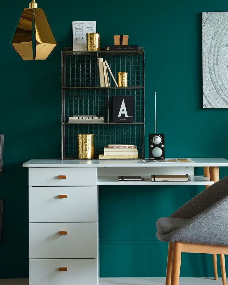 etagere murale grillage noir