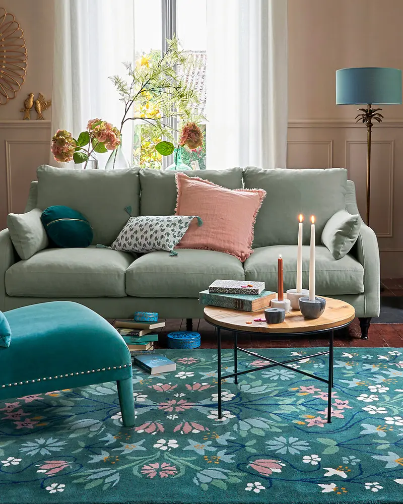 lampadaire pied tropical dore