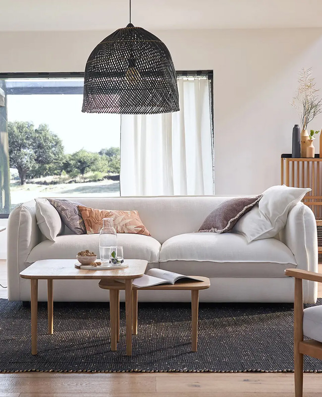 suspension bambou noir