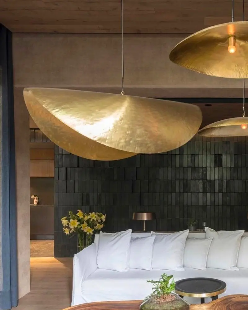 suspension brass 96 deco salon