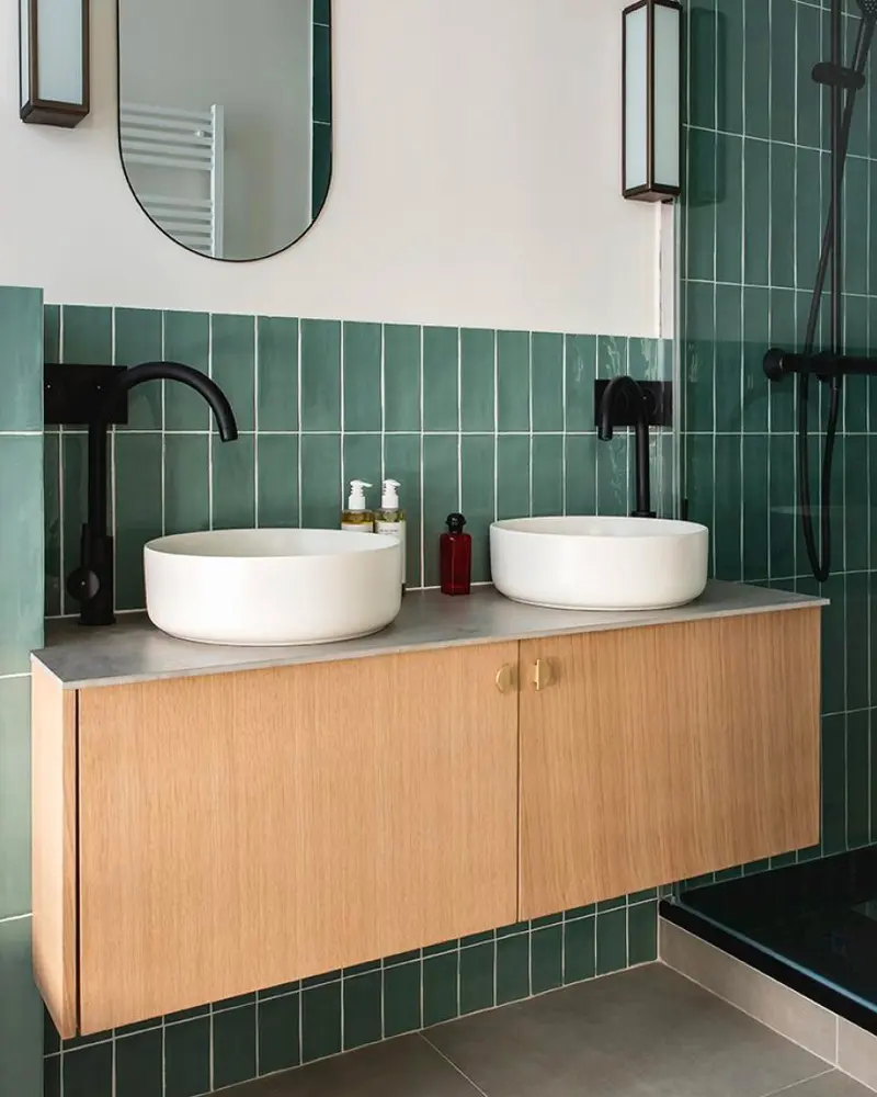 carrelage zellige deco salle de bain moderne