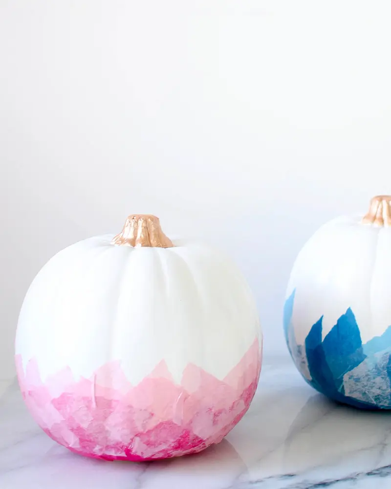 citrouille peinture diy halloween ombre