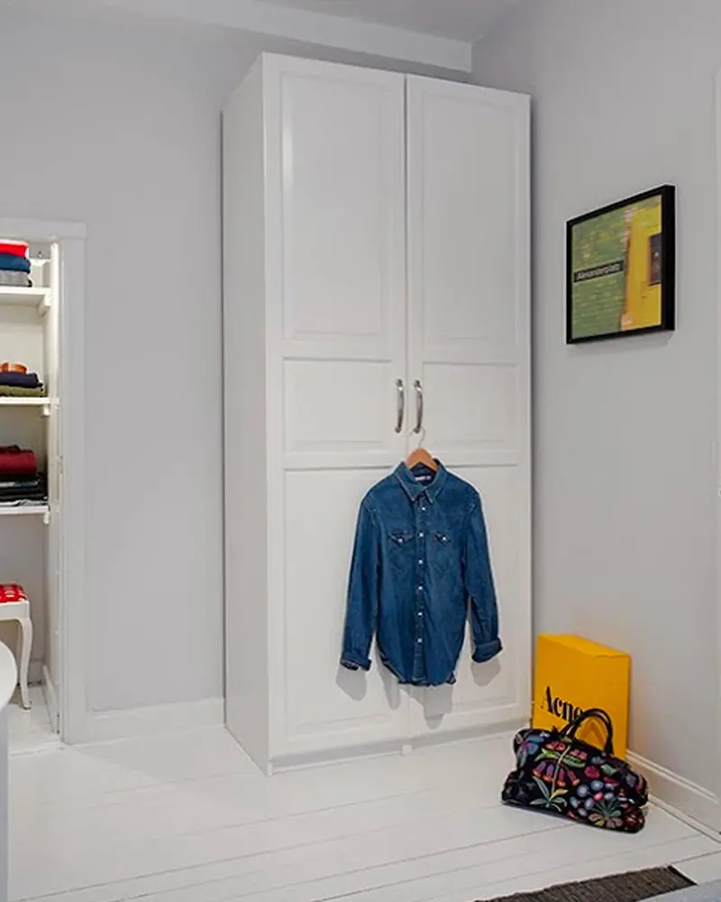 deco appartement gris blanc entree
