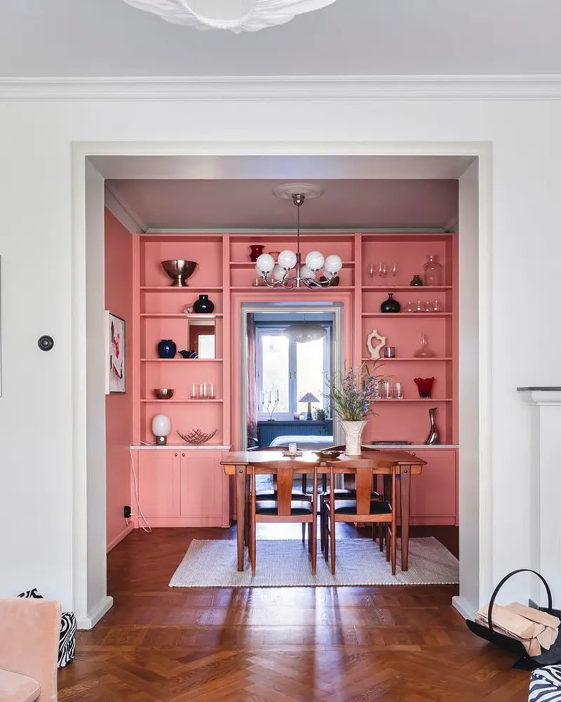 deco appartement vintage terracotta salle a manger