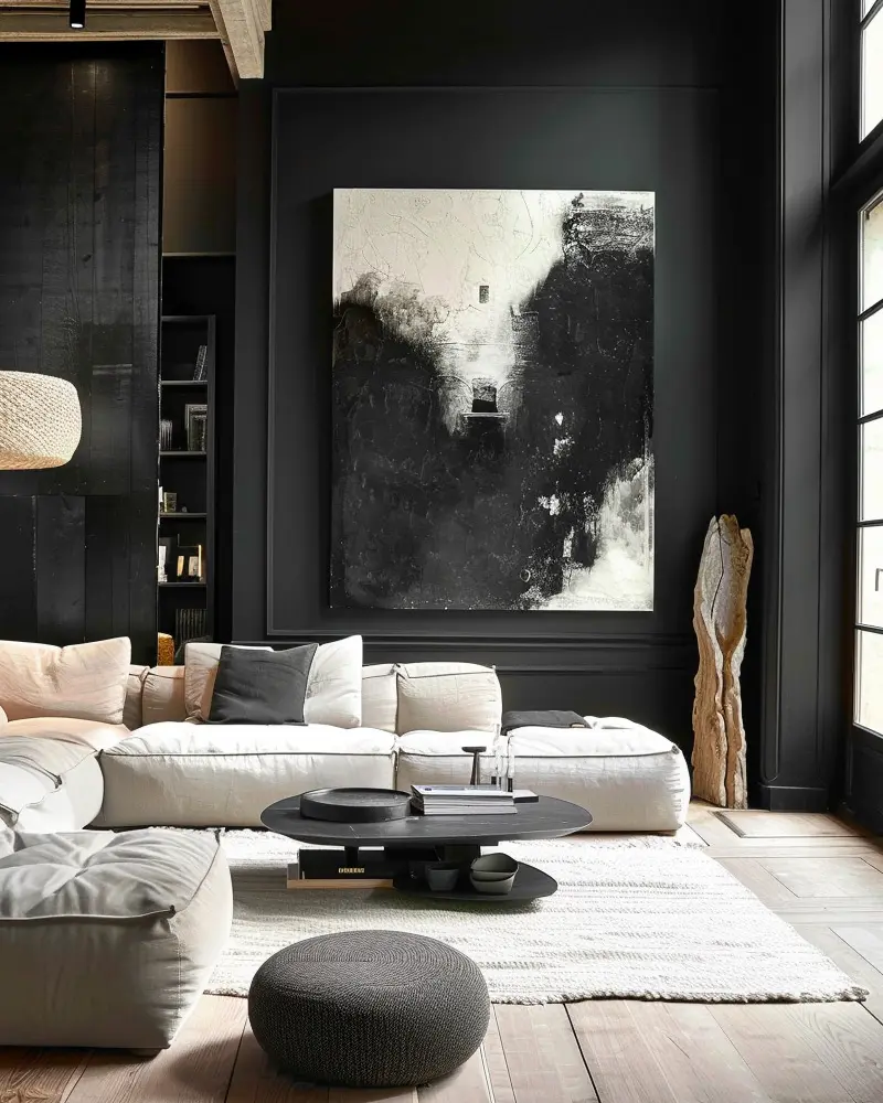 deco salon chic noir