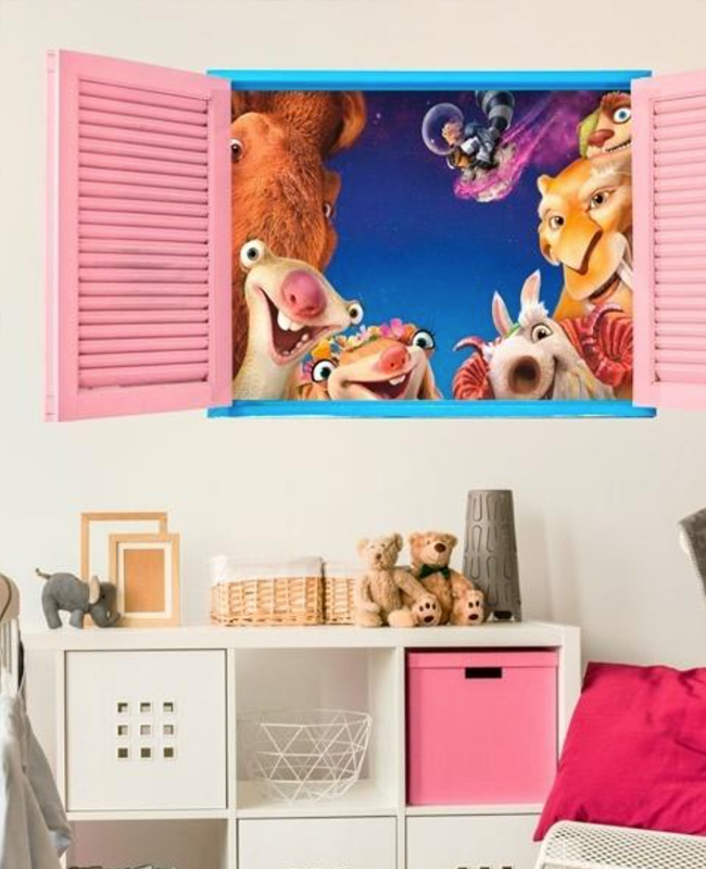 sticker fenêtre chambre enfant