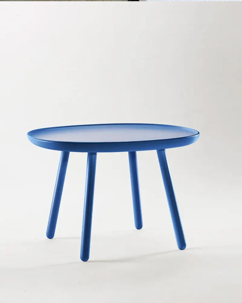 table basse bleue
