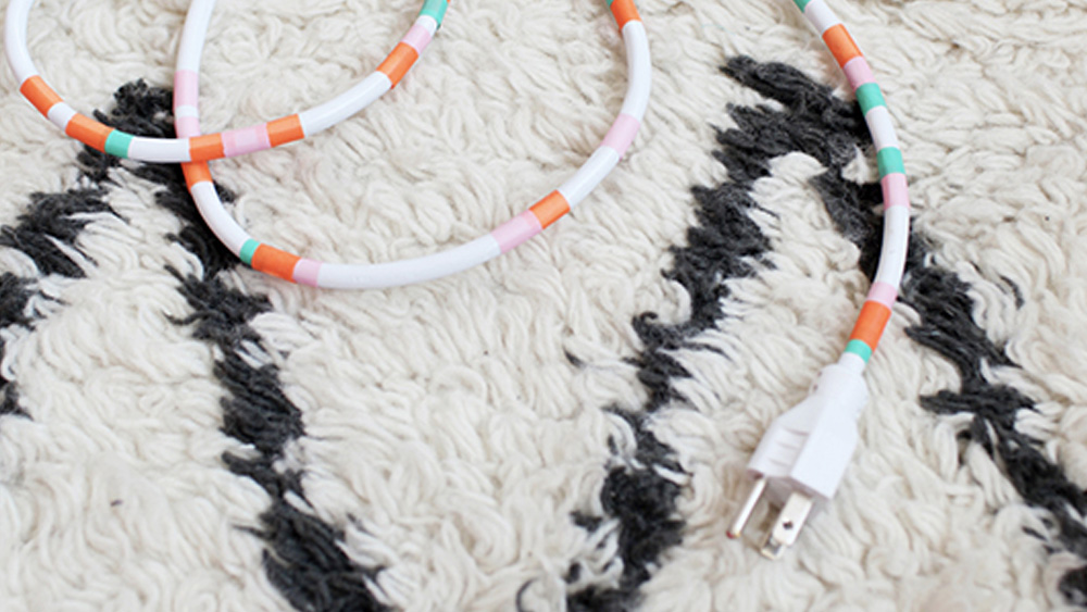 cable masking tape diy