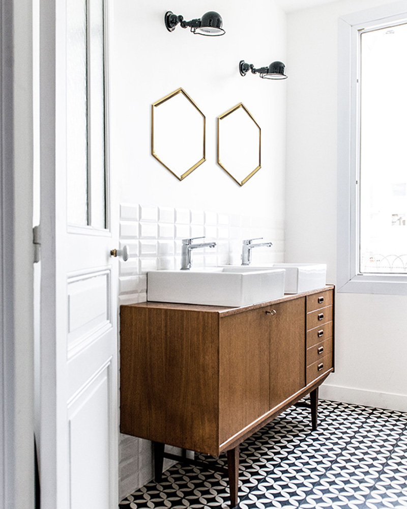 deco carreaux ciment salle de bain sol
