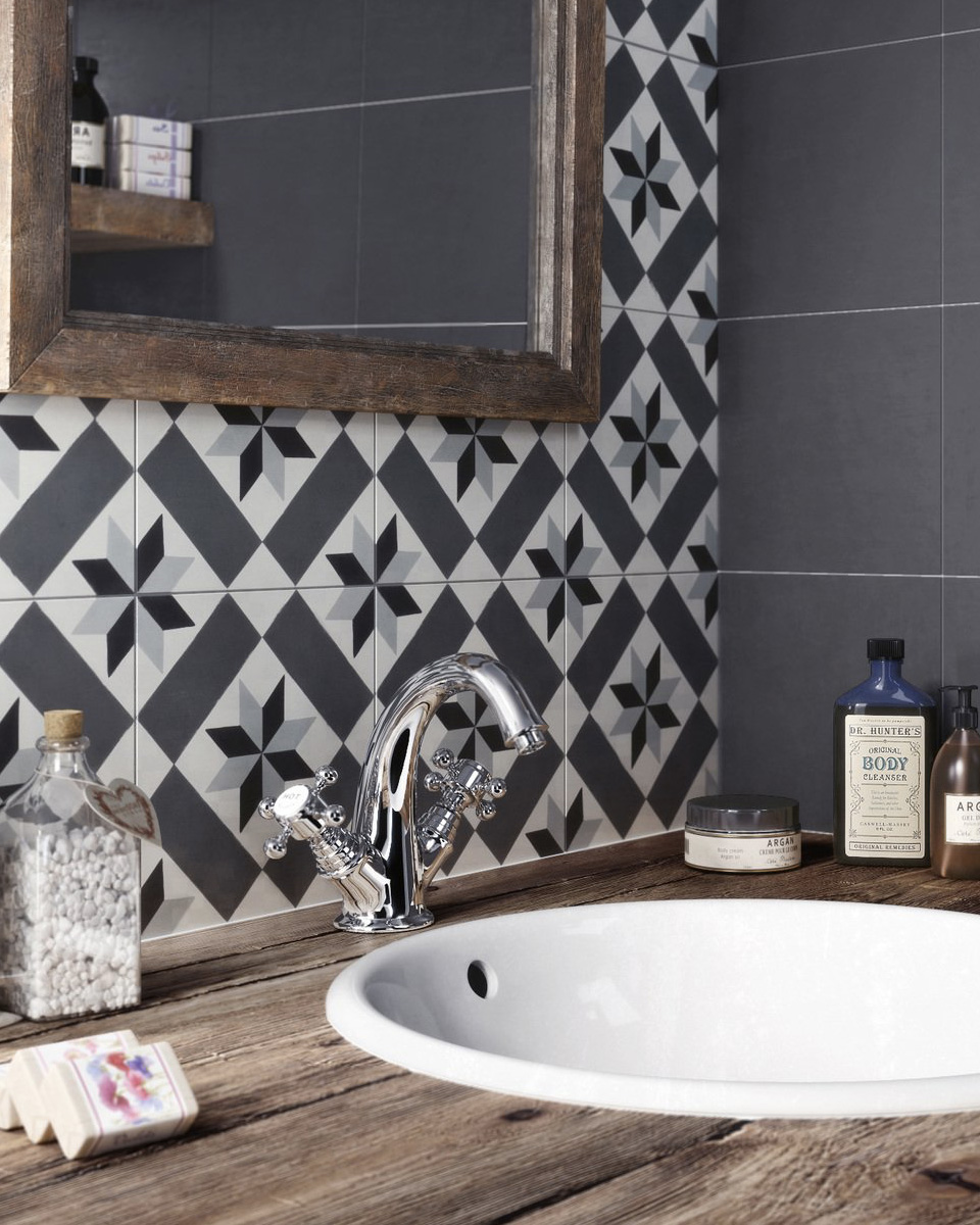 carreaux de ciment deco salle de bain