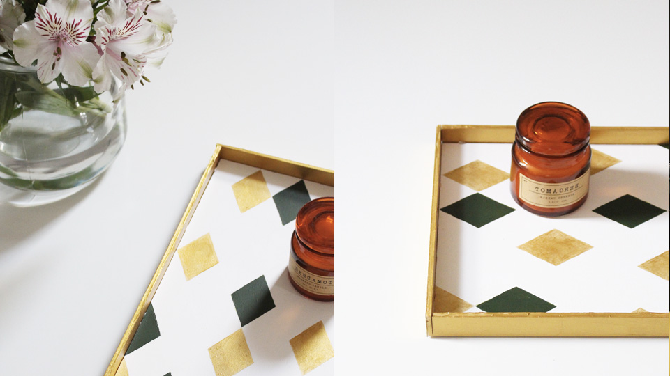 plateau geometrique diy